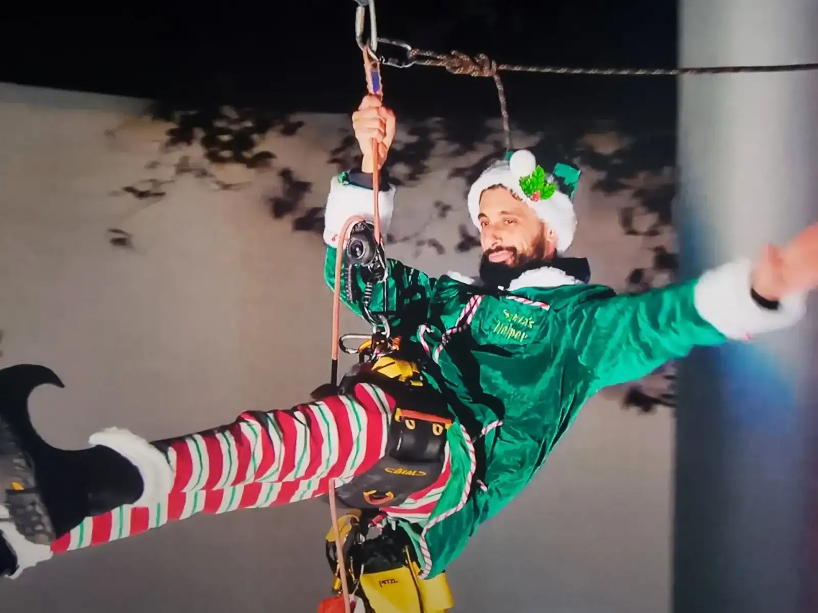 Descente du Père Noël au Polygone de Béziers